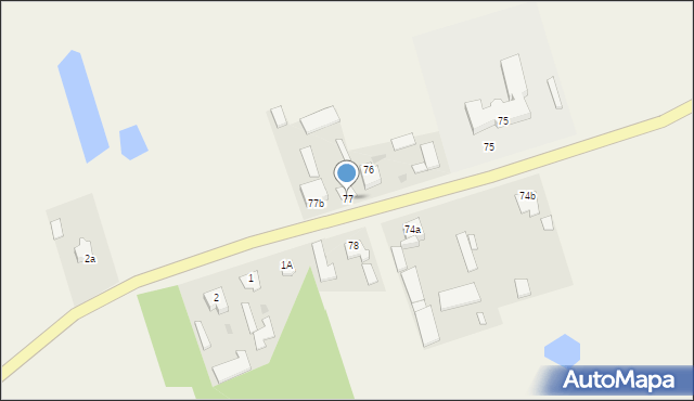 Osiny, Osiny, 77, mapa Osiny