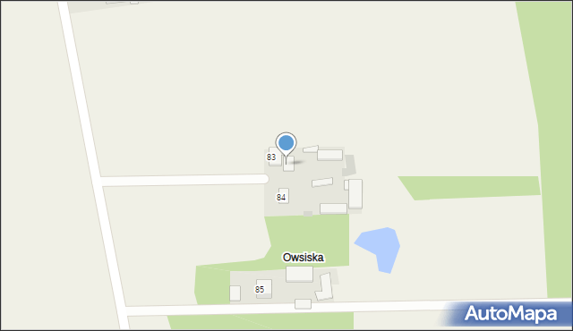 Osiny, Osiny, 83a, mapa Osiny