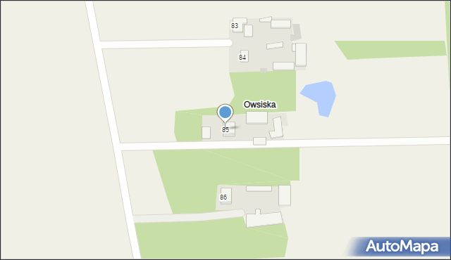 Osiny, Osiny, 85, mapa Osiny