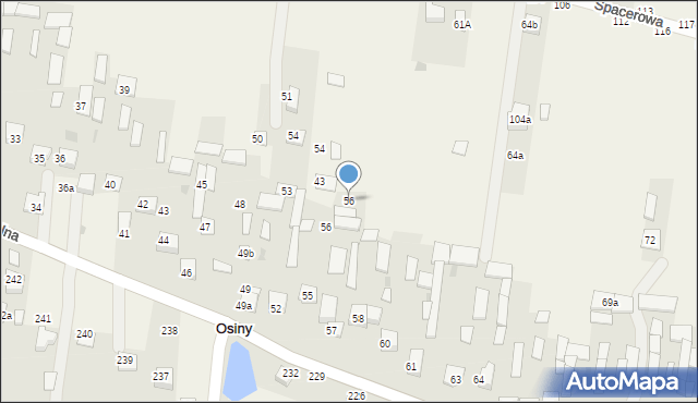 Osiny, Osiny, 56, mapa Osiny