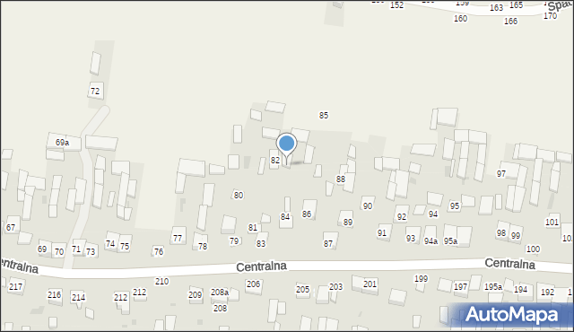 Osiny, Osiny, 84, mapa Osiny