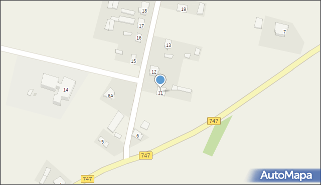 Osiny, Osiny, 11, mapa Osiny