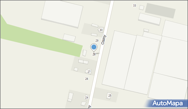 Osiny, Osiny, 28, mapa Osiny