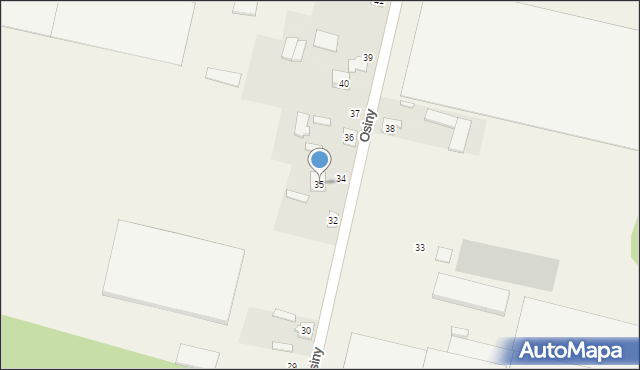 Osiny, Osiny, 35, mapa Osiny