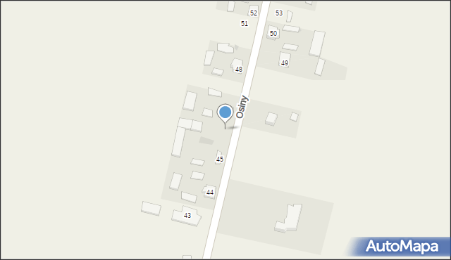Osiny, Osiny, 46, mapa Osiny