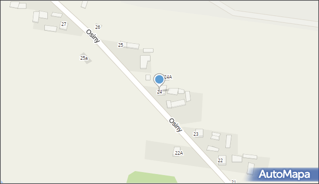 Osiny, Osiny, 24, mapa Osiny