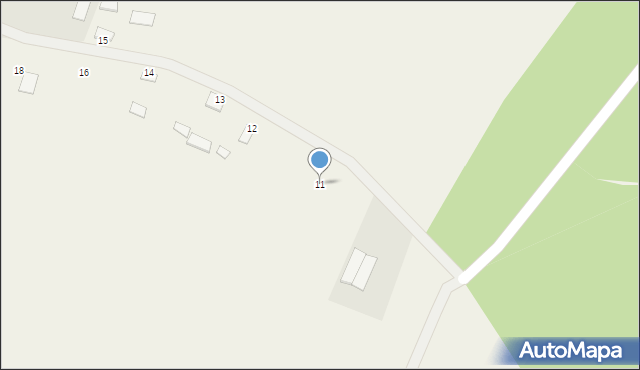 Osiny, Osiny-Lizawy, 11, mapa Osiny