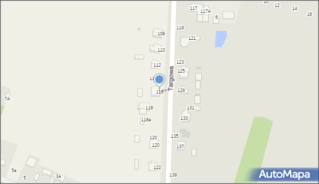 Osiny, Osiny, 116, mapa Osiny