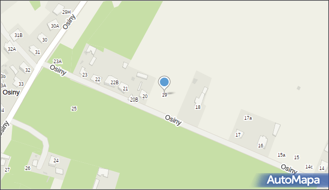 Osiny, Osiny, 19, mapa Osiny