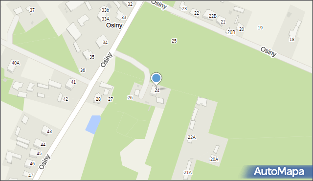 Osiny, Osiny, 24, mapa Osiny