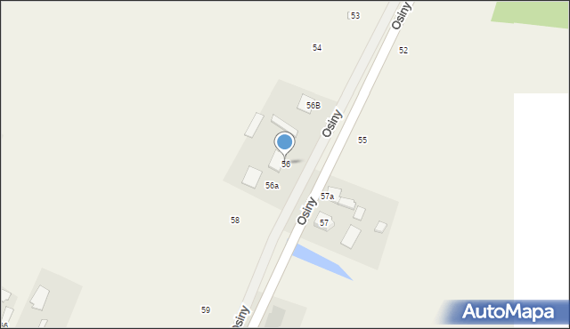 Osiny, Osiny, 56, mapa Osiny