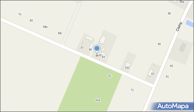Osiny, Osiny, 65, mapa Osiny