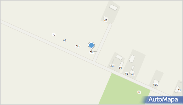 Osiny, Osiny, 68c, mapa Osiny