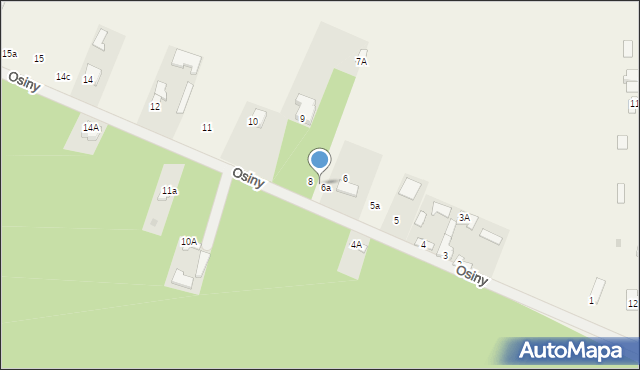 Osiny, Osiny, 7, mapa Osiny