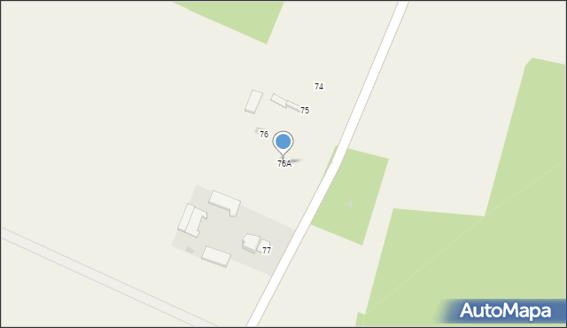 Osiny, Osiny, 76A, mapa Osiny
