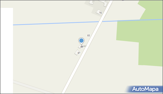 Osiny, Osiny, 85, mapa Osiny