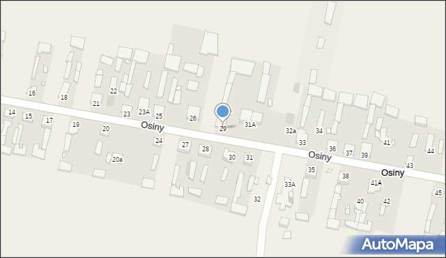Osiny, Osiny, 29, mapa Osiny