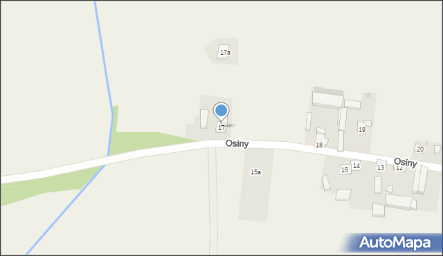Osiny, Osiny, 17, mapa Osiny