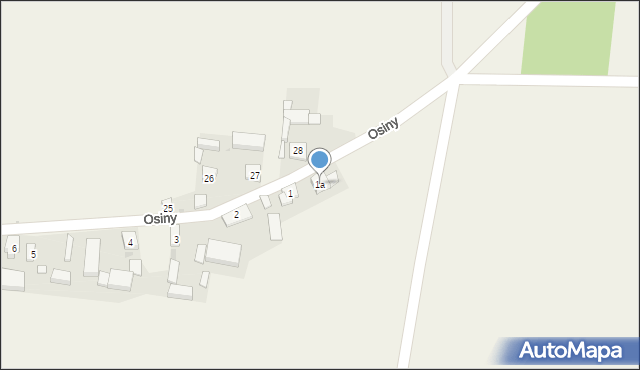 Osiny, Osiny, 1a, mapa Osiny
