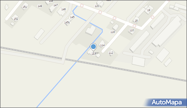 Osiny, Osiny, 113, mapa Osiny