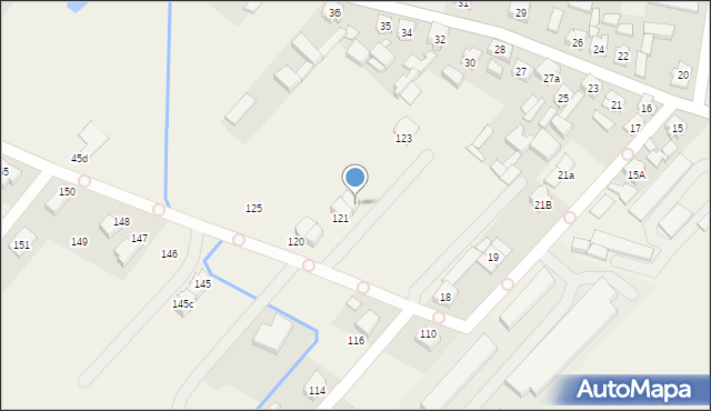 Osiny, Osiny, 121a, mapa Osiny
