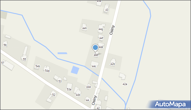 Osiny, Osiny, 44d, mapa Osiny