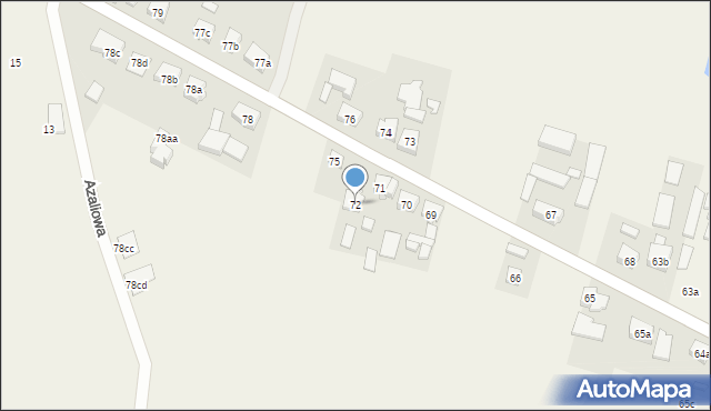 Osiny, Osiny, 72, mapa Osiny