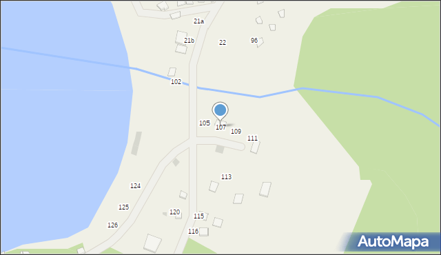 Osiny, Osiny, 107, mapa Osiny