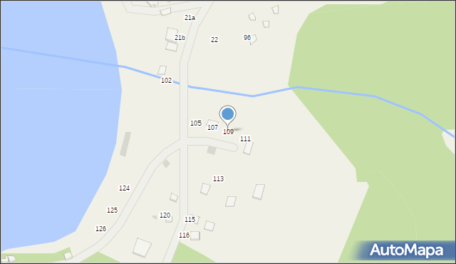 Osiny, Osiny, 109, mapa Osiny