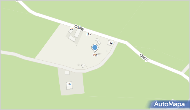 Osiny, Osiny, 19d, mapa Osiny