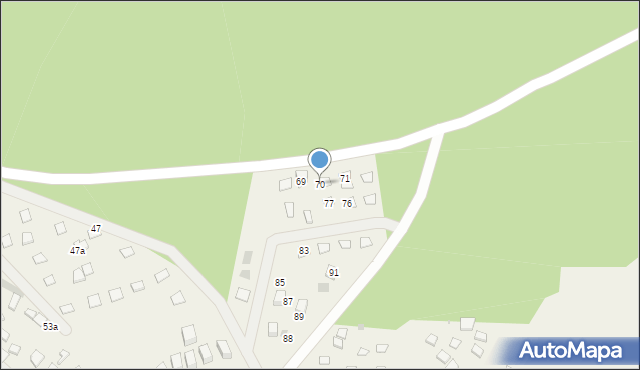 Osiny, Osiny, 70, mapa Osiny