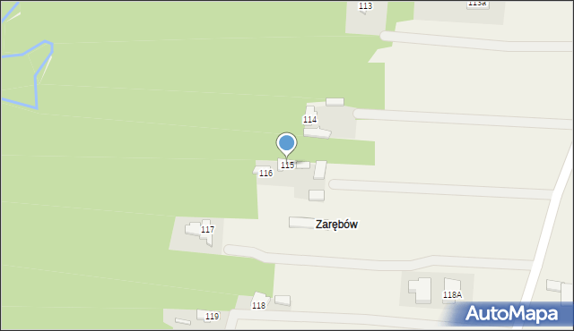 Osiny, Osiny, 115, mapa Osiny