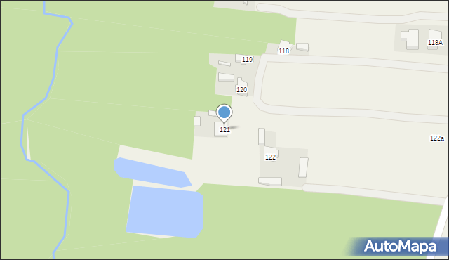 Osiny, Osiny, 121, mapa Osiny
