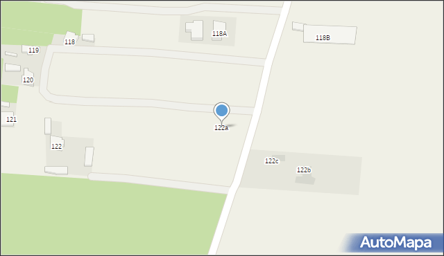 Osiny, Osiny, 122a, mapa Osiny