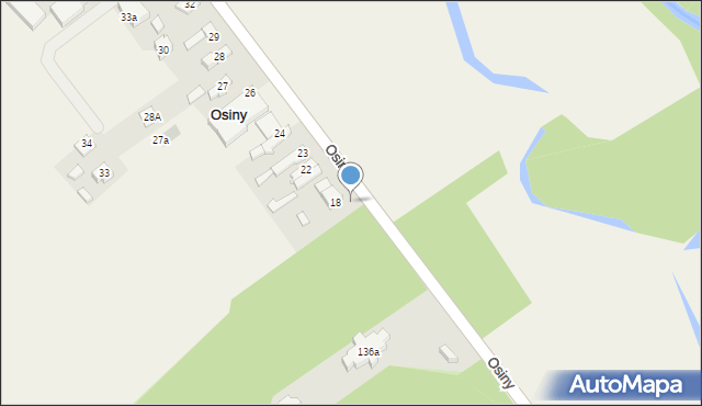 Osiny, Osiny, 21, mapa Osiny