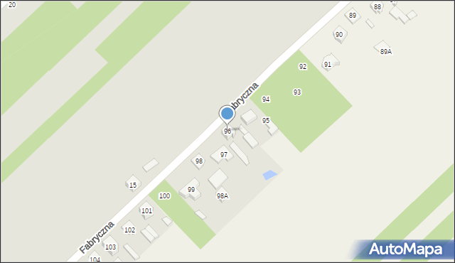 Osiny, Osiny, 96, mapa Osiny