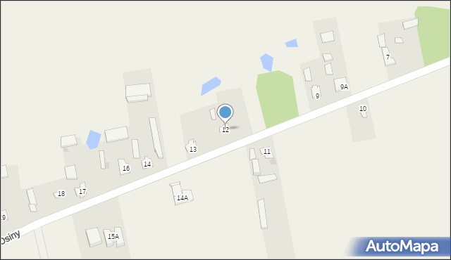 Osiny, Osiny, 12, mapa Osiny