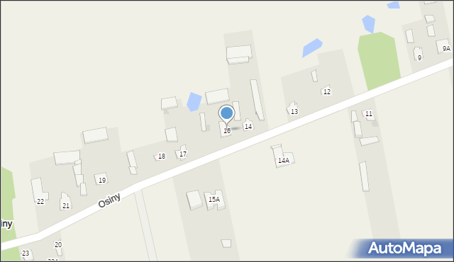 Osiny, Osiny, 16, mapa Osiny