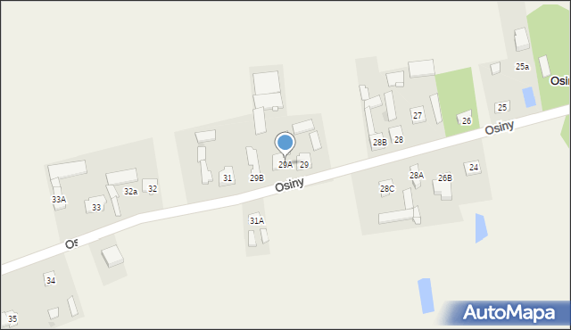 Osiny, Osiny, 29A, mapa Osiny