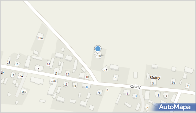 Osiny, Osiny, 10b, mapa Osiny