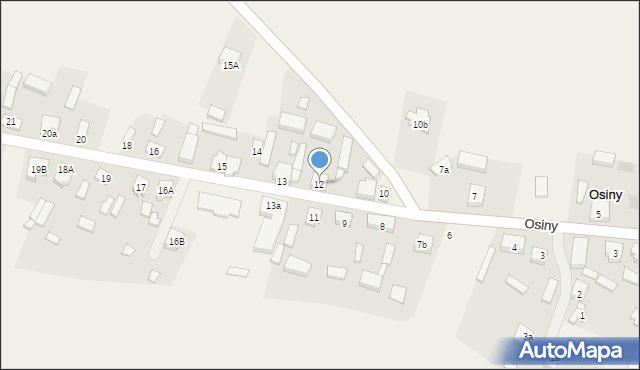 Osiny, Osiny, 12, mapa Osiny