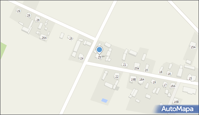 Osiny, Osiny, 23, mapa Osiny