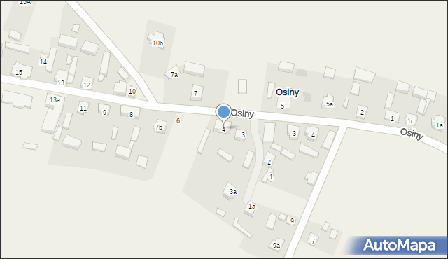 Osiny, Osiny, 4, mapa Osiny