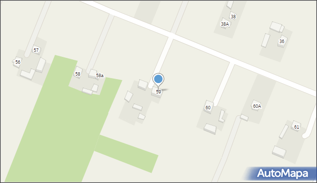 Osiny, Osiny, 59, mapa Osiny