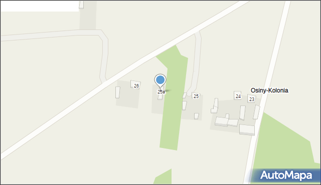 Osiny, Osiny, 25a, mapa Osiny