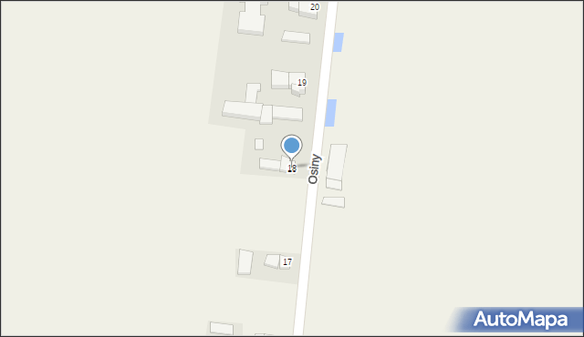 Osiny, Osiny, 18, mapa Osiny