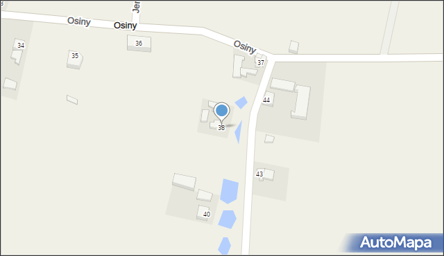 Osiny, Osiny, 38, mapa Osiny
