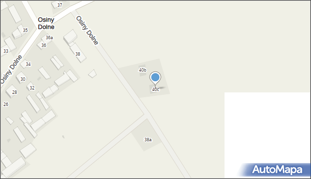 Osiny Dolne, Osiny Dolne, 40c, mapa Osiny Dolne