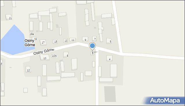 Osiny Górne, Osiny Górne, 6, mapa Osiny Górne