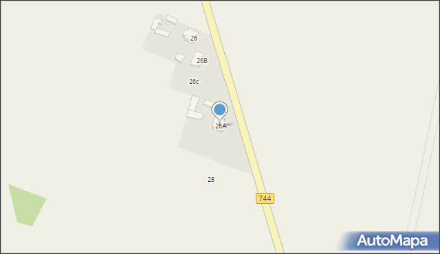Osiny-Majorat, Osiny-Majorat, 26A, mapa Osiny-Majorat